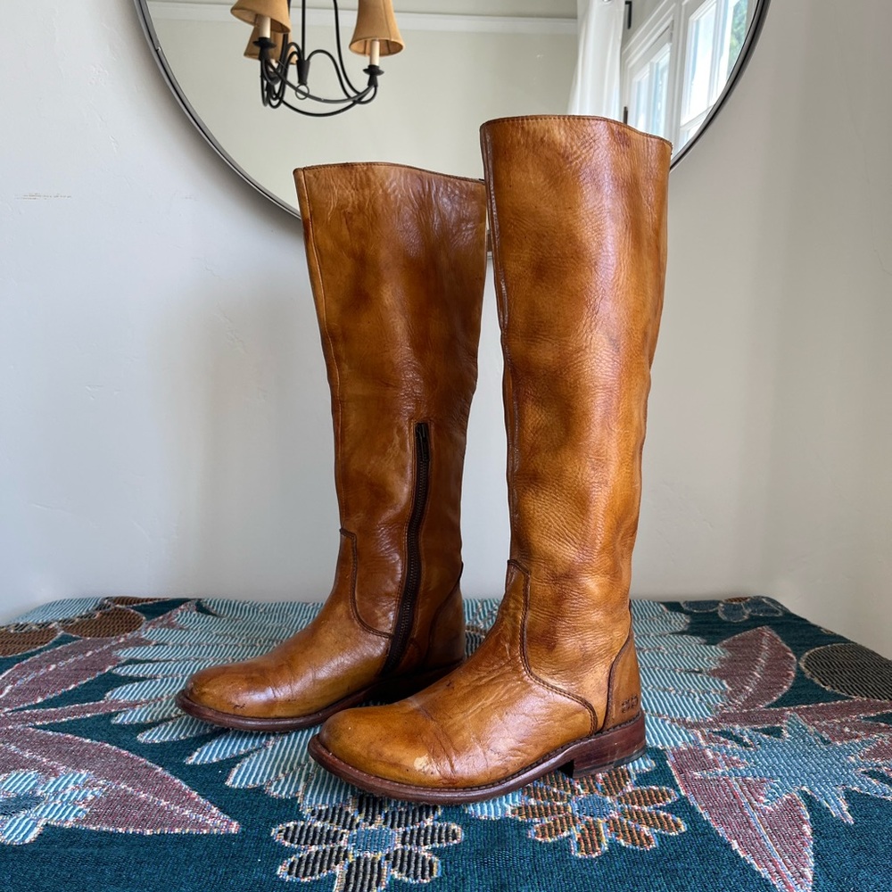 Bed Stü Tan Tess Women’s Tall Riding Windsor Glaze Boot | size 6.5
